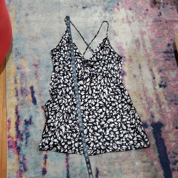 Free People Hang on Halter Printed Slip Dress Size M - Picture 8 of 11